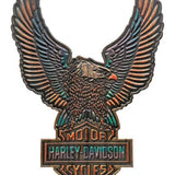 Harley-Davidson Vivid Bar & Shield Eagle Outdoor Wall Decor, Custom Shaped Wood