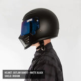 Simpson Outlaw Bandit Full Face Helmet - Matte Black
