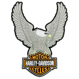 Harley-Davidson® Upwing Silver Eagle Patch // SA8011604