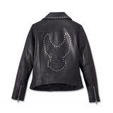 Harley-Davidson® Women's Classic Eagle Studded Leather Jacket // 97046-23VW