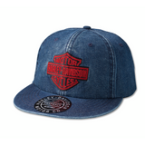 Harley-Davidson® Men's Bar & Shield Denim Snapback Cap // 97735-23VM
