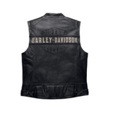 Harley-Davidson® Men's Passing Link Leather Vest // 98109-16VM