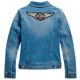 Harley-Davidson® Women's Winged Logo Denim Jacket // 98410-20VW