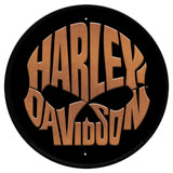 Harley-Davidson® Copper Skull Tin Sign // HDL-15531