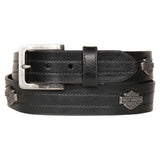 Harley-Davidson® Bar & Shield Black Leather Belt // HDMBT11773
