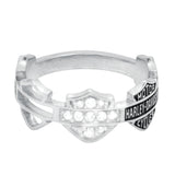 Harley-Davidson® Women's Multi Bar & Shield Band Ring // HDR0227