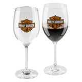 Harley-Davidson® Bar & Shield Wine Glass Set // HDX-98708