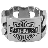 Harley-Davidson® Men's Stainless B&S ID Chain Ring // HSR0072
