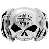 Harley-Davidson® Men's Stainles H-D Large Skull Ring // HSR0086