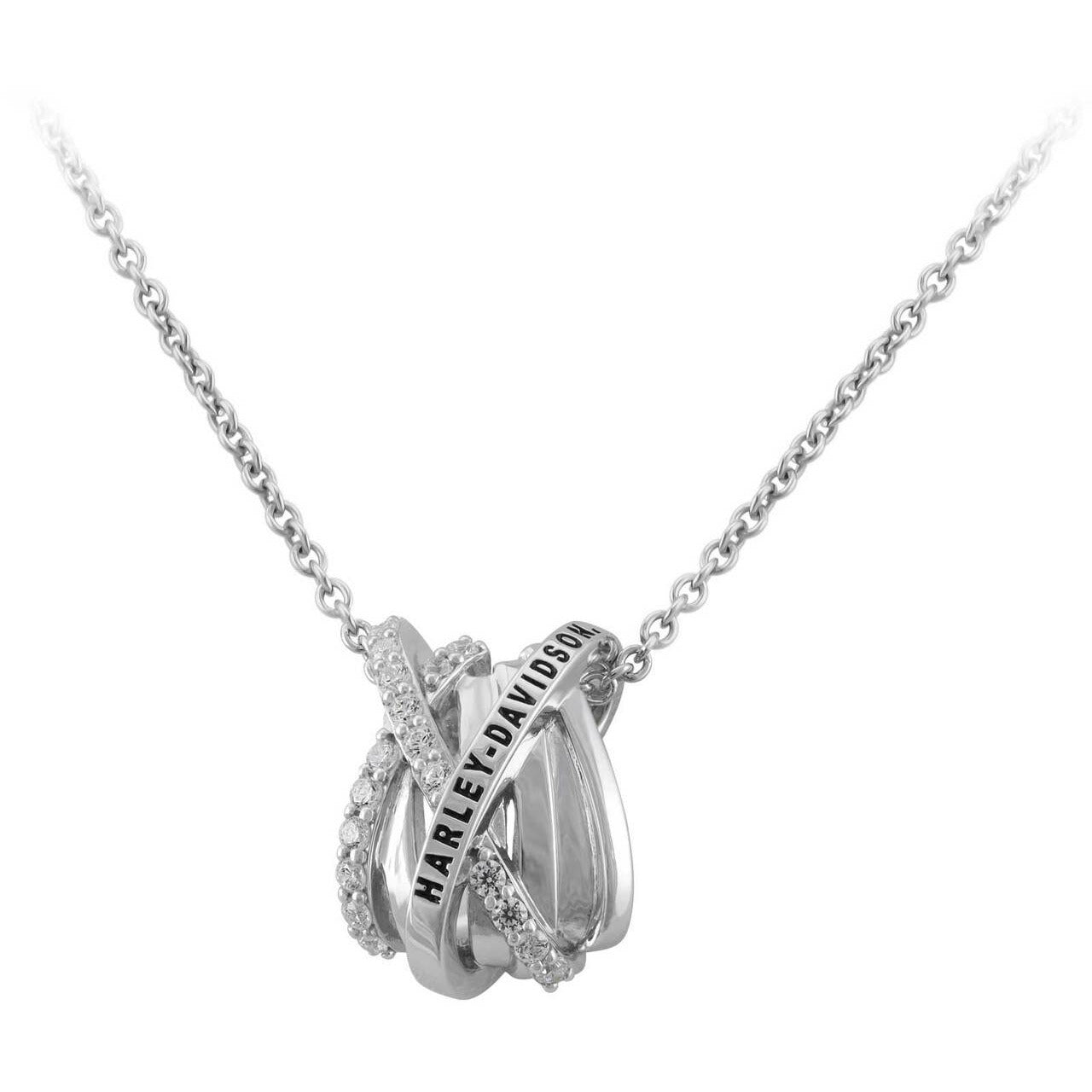 Harley-Davidson® Twisted Bling Harley Necklace // HDN0495