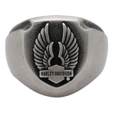 Harley-Davidson® Deadlock Wings Stainless Steel Ring // HSR0109